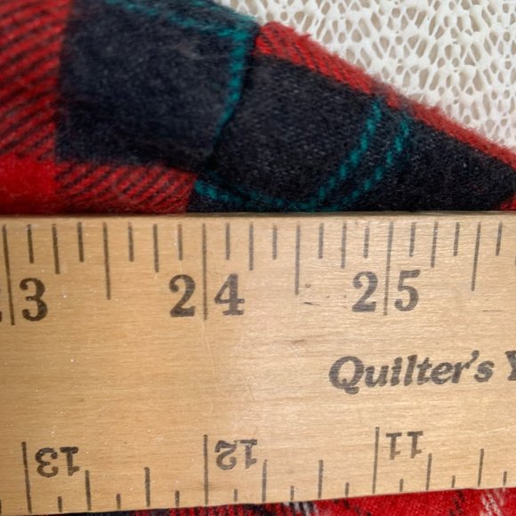 Blocks Sportwear Flannel Jacket 2XLT Red Green Plaid Filled Pockets Snap Pearl - Picture 9 of 11
